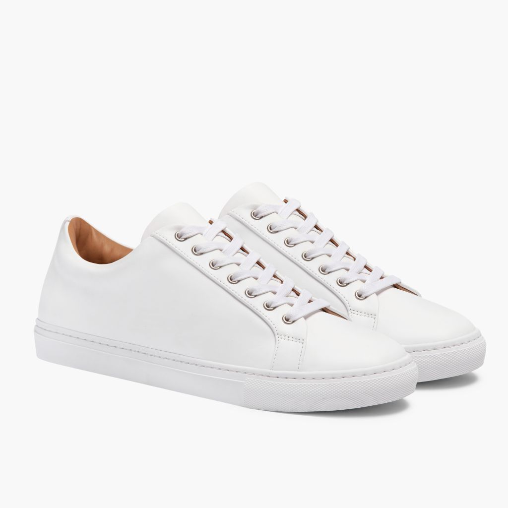 Classic White Sneakers — Unisex Casual